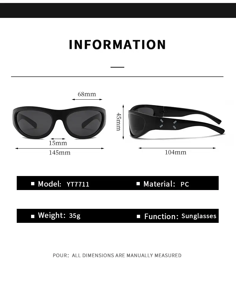 Orange Narrow Frame Cycling Sunglasses for Women — feature 8
