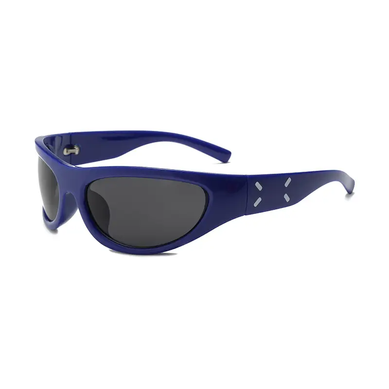 Orange Narrow Frame Cycling Sunglasses for Women