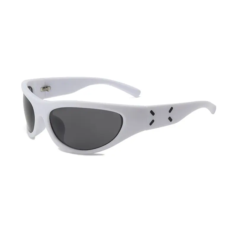 Orange Narrow Frame Cycling Sunglasses for Women