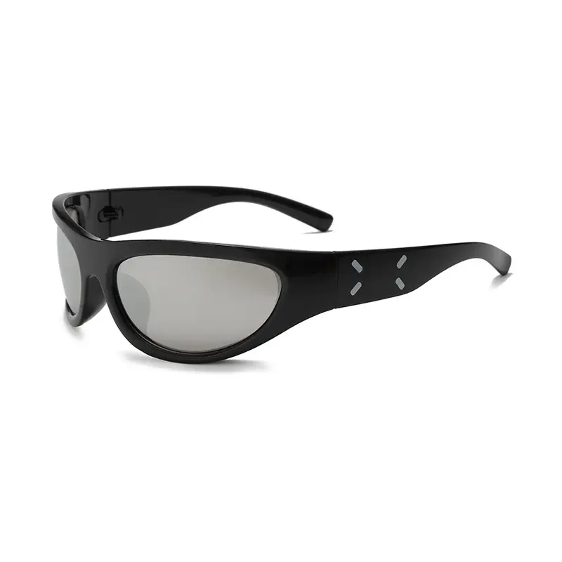 Orange Narrow Frame Cycling Sunglasses for Women
