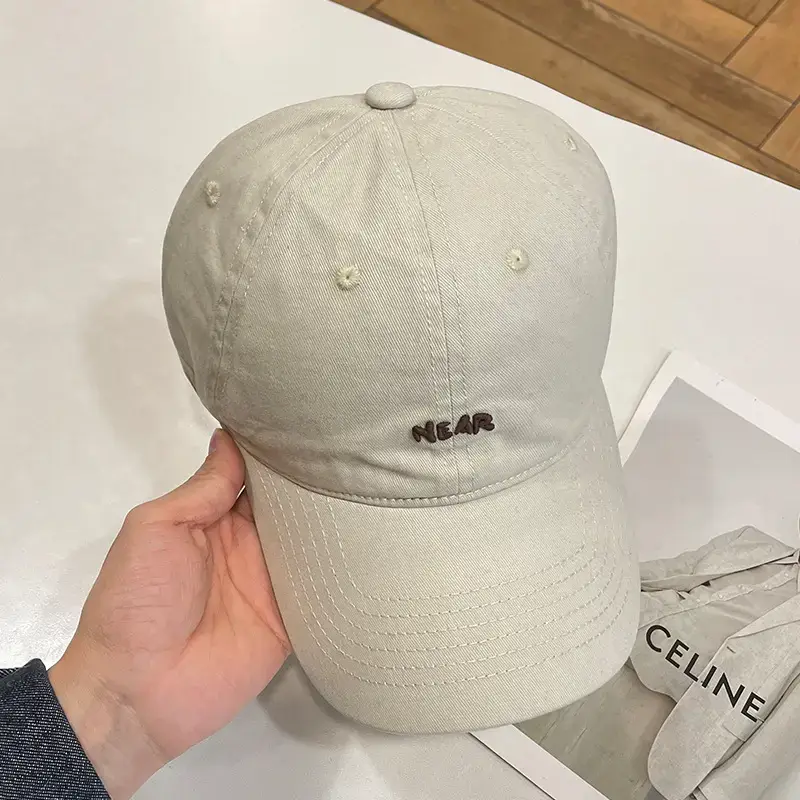 Korean-style Baseball Cap Women Spring Summer Wide Brim Embroidered — feature 10