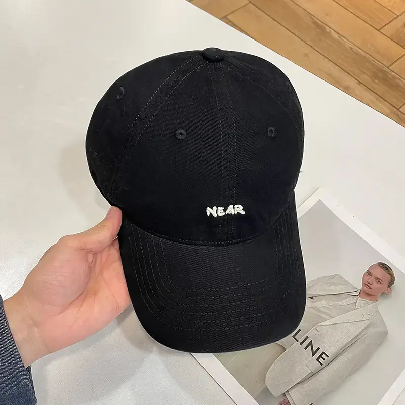 Korean-style Baseball Cap Women Spring Summer Wide Brim Embroidered — feature 4