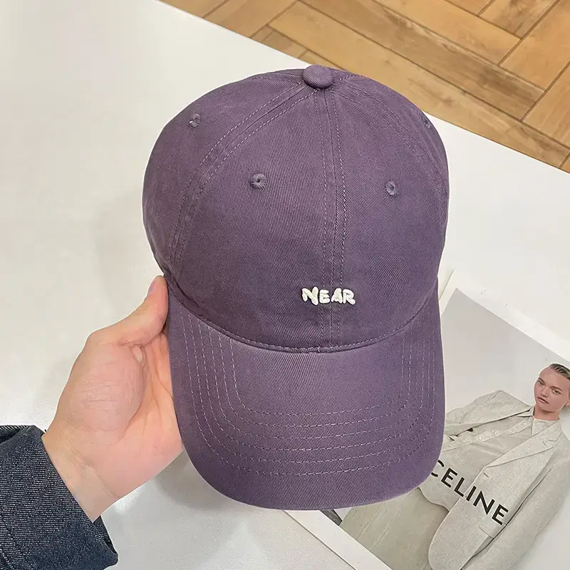 Korean-style Baseball Cap Women Spring Summer Wide Brim Embroidered — feature 7