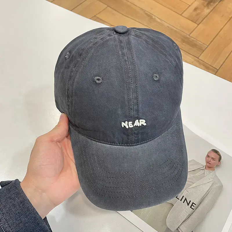 Korean-style Baseball Cap Women Spring Summer Wide Brim Embroidered — feature 9