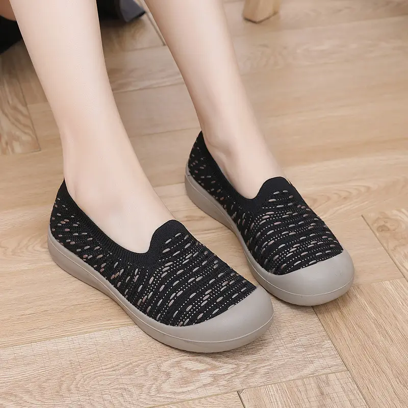 Women's Spring New Slip-On Walking Shoes, Casual, Comfortable, Breathable, Mom Shoes, Single Shoes, Soft Sole, Non-Slip, Dropshipping - Image 5