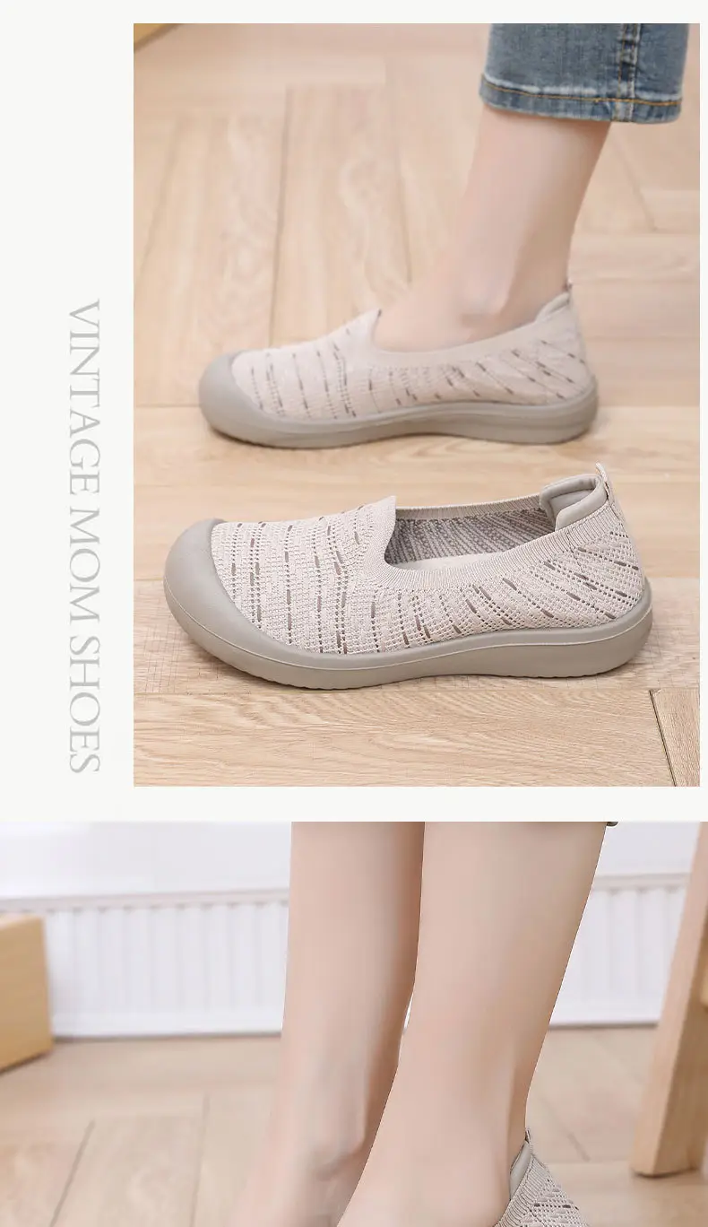 Women's Spring New Slip-On Walking Shoes, Casual, Comfortable, Breathable, Mom Shoes, Single Shoes, Soft Sole, Non-Slip, Dropshipping — feature 16
