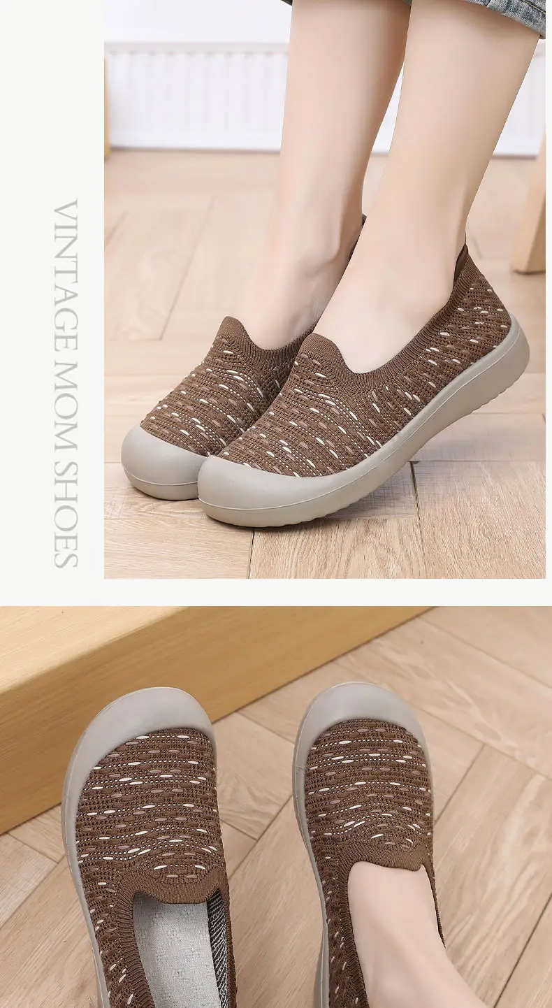 Women's Spring New Slip-On Walking Shoes, Casual, Comfortable, Breathable, Mom Shoes, Single Shoes, Soft Sole, Non-Slip, Dropshipping — feature 20