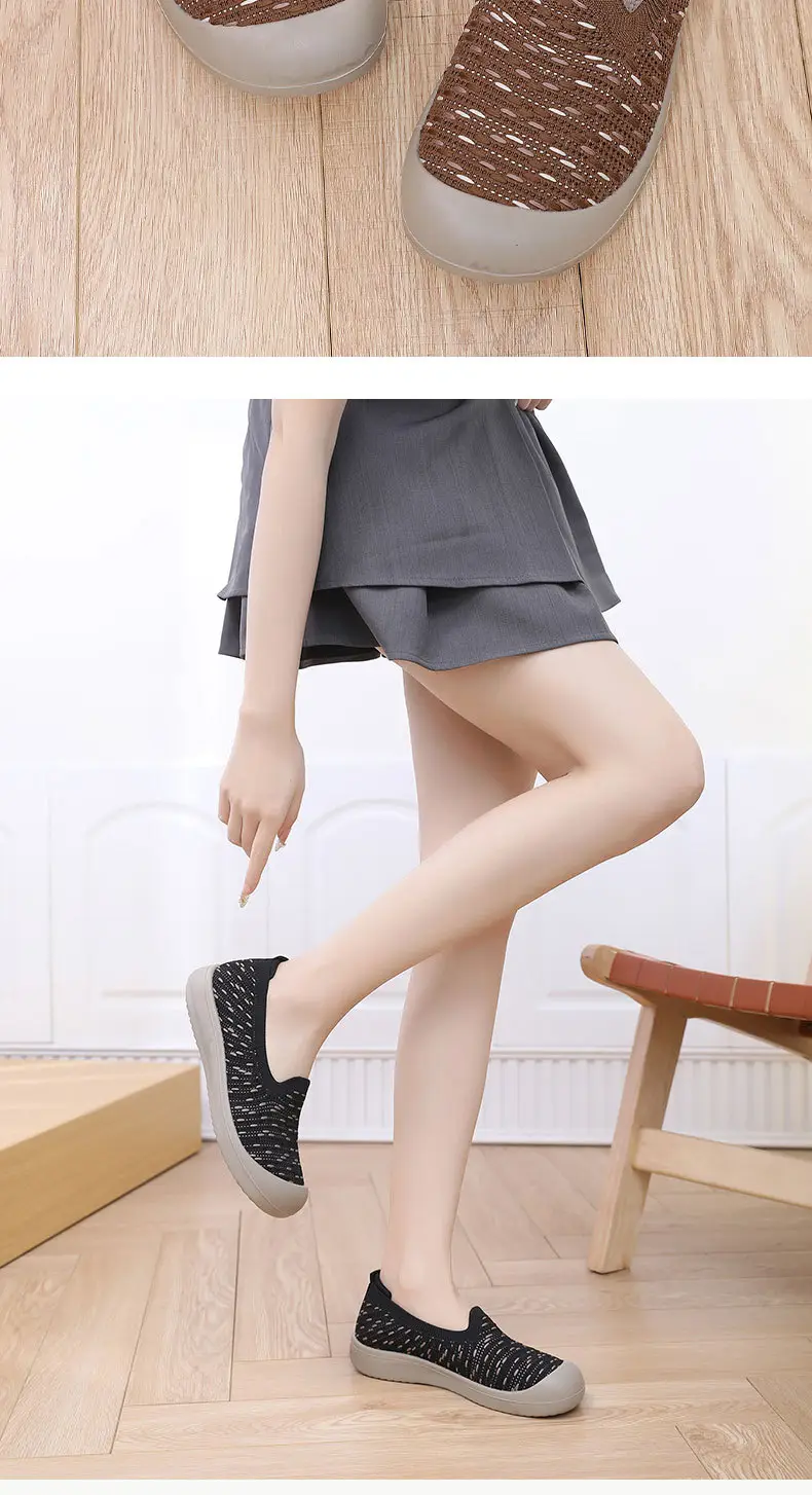 Women's Spring New Slip-On Walking Shoes, Casual, Comfortable, Breathable, Mom Shoes, Single Shoes, Soft Sole, Non-Slip, Dropshipping — feature 23