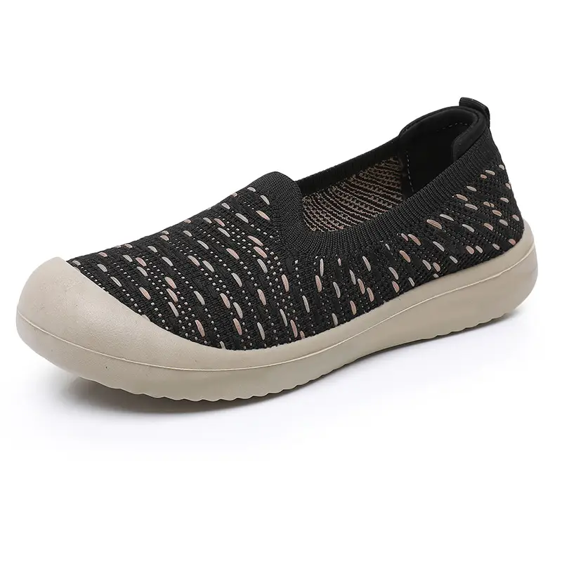 Women's Spring New Slip-On Walking Shoes, Casual, Comfortable, Breathable, Mom Shoes, Single Shoes, Soft Sole, Non-Slip, Dropshipping - Image 2