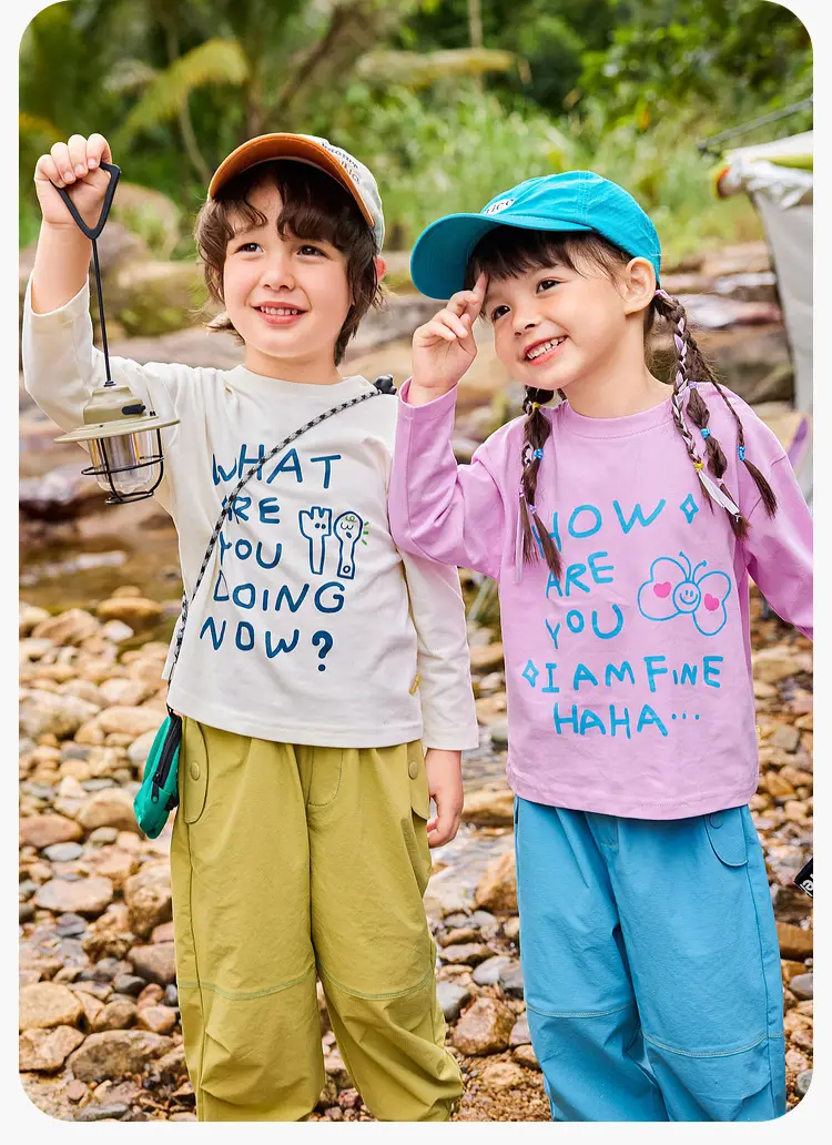 White Long Sleeve T-Shirt for Boys Girls Spring Base Layer — feature 12