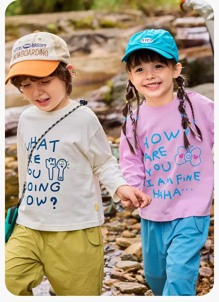 White Long Sleeve T-Shirt for Boys Girls Spring Base Layer — feature 14