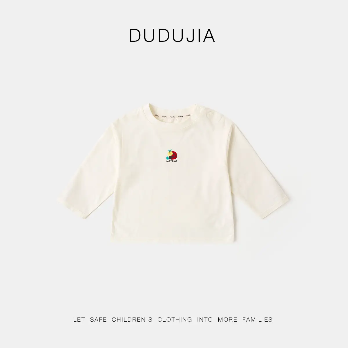 White Long Sleeve T-Shirt for Boys Girls Spring Base Layer - Image 8