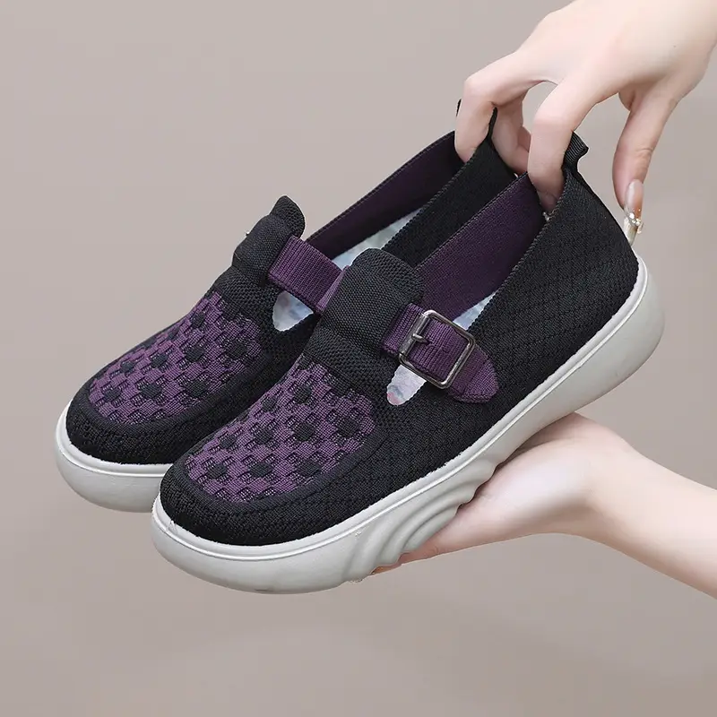 Shoes Women's Spring and Autumn New Plaid Casual Shoes Lazy Slip-on Shoes Cross-border Wholesale Shoes Comfortable Lightweight Women's Shoes