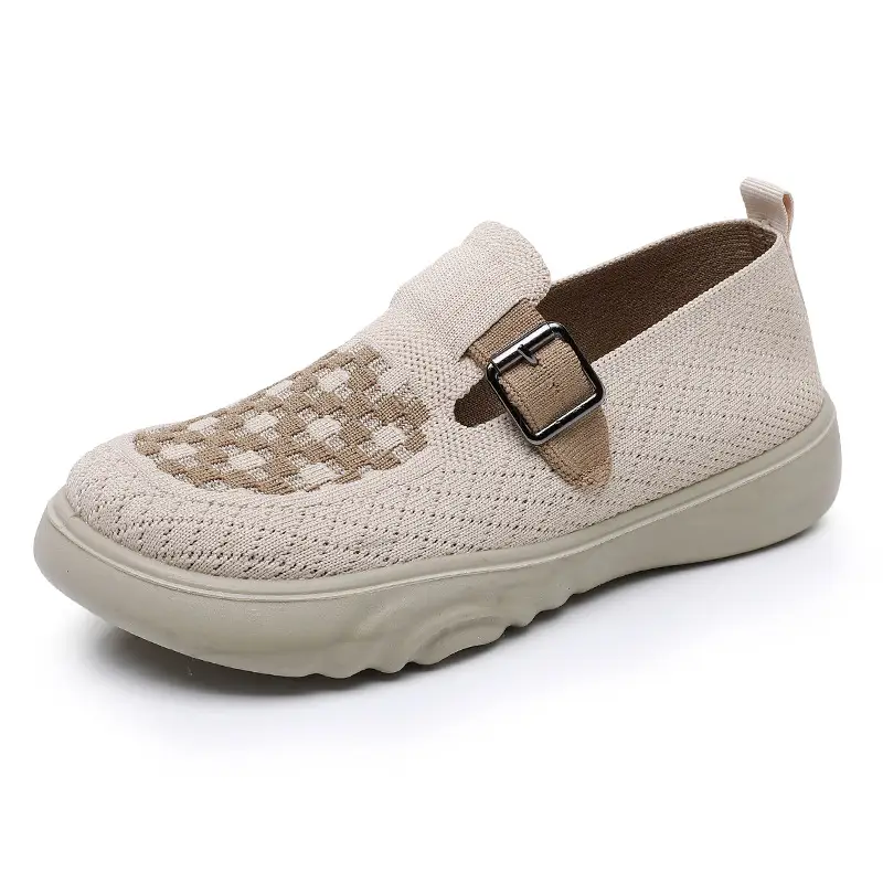 Shoes Women's Spring and Autumn New Plaid Casual Shoes Lazy Slip-on Shoes Cross-border Wholesale Shoes Comfortable Lightweight Women's Shoes