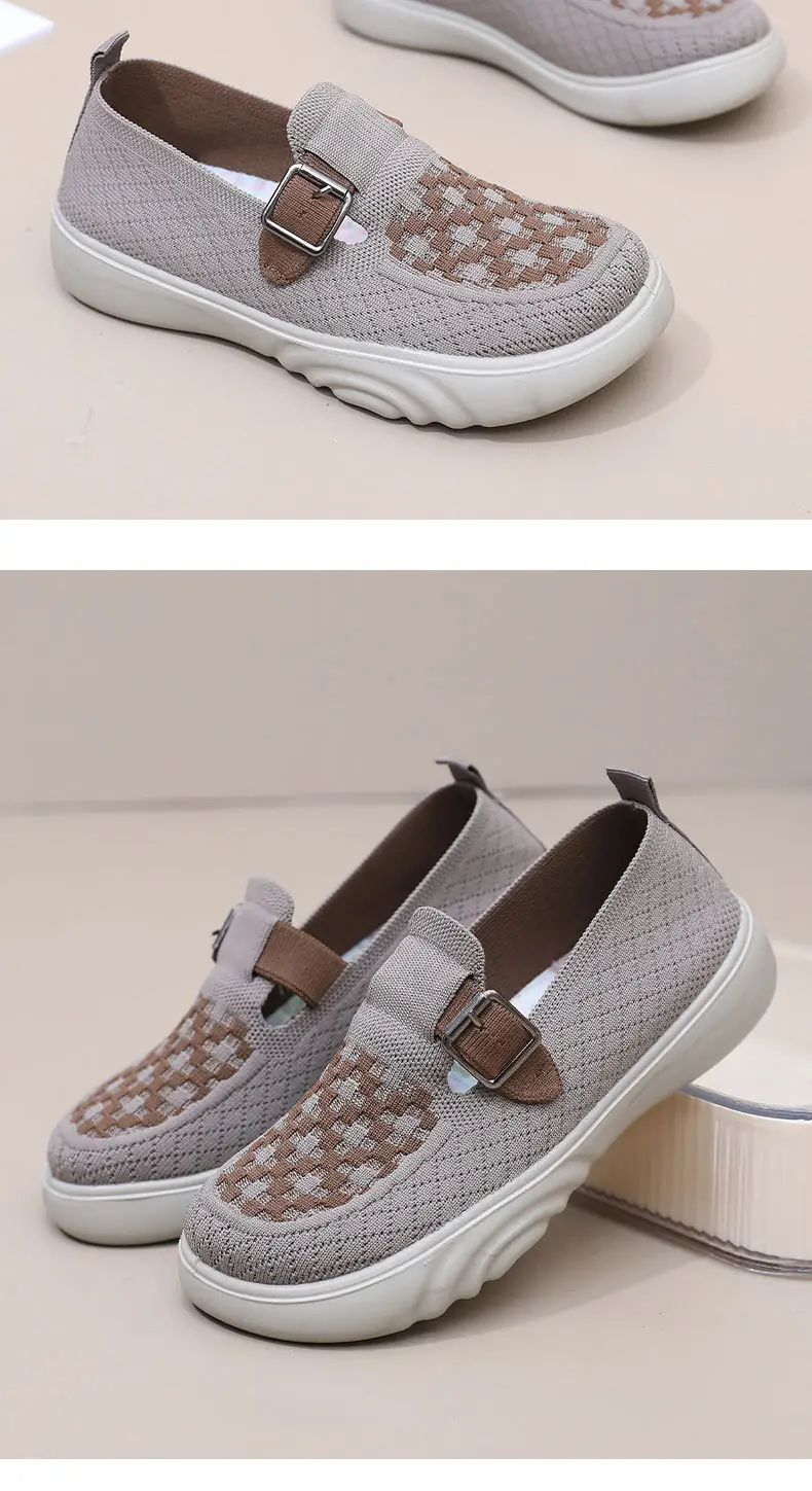 Shoes Women's Spring and Autumn New Plaid Casual Shoes Lazy Slip-on Shoes Cross-border Wholesale Shoes Comfortable Lightweight Women's Shoes — feature 16