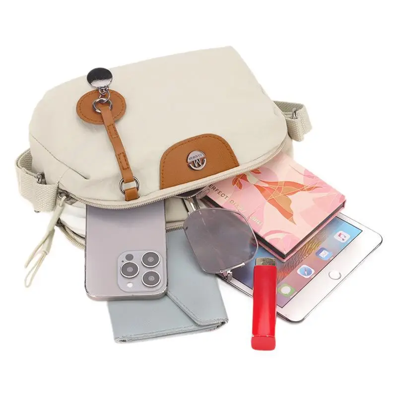 Light Pink Korean Style Women's Crossbody Bag - Image 11
