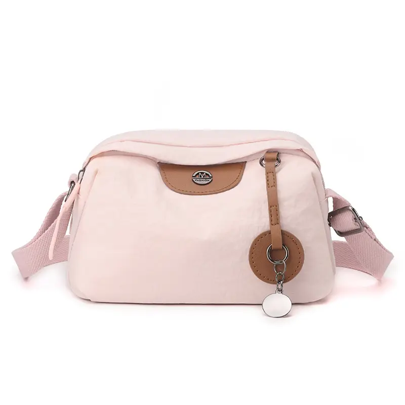Light Pink Korean Style Women's Crossbody Bag - Image 2