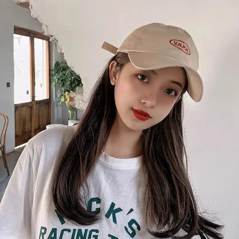 Yellow Korean Style Brand Letter Cap for Men Women