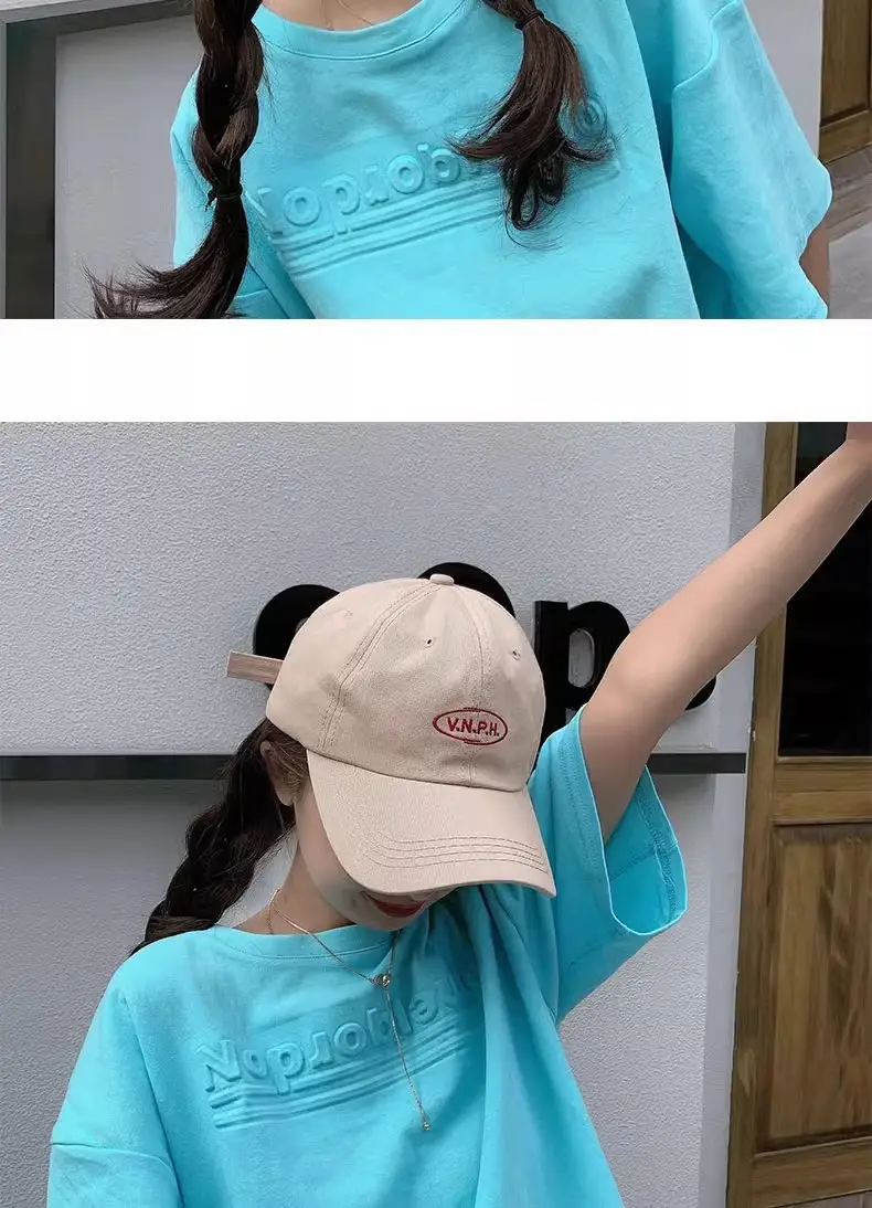 Yellow Korean Style Brand Letter Cap for Men Women — feature 4