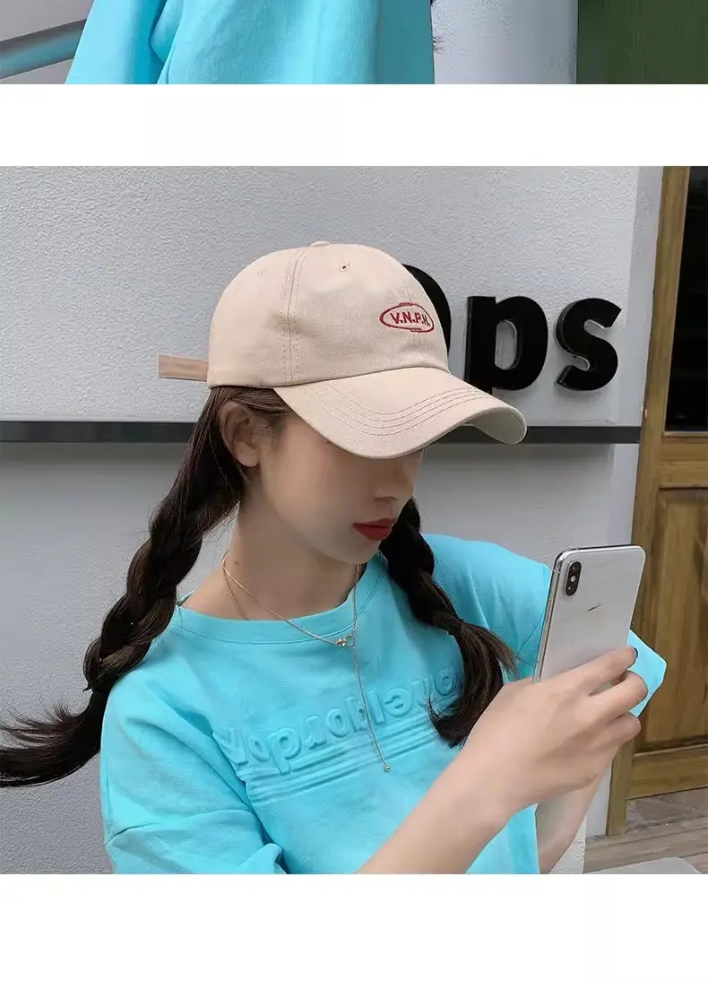 Yellow Korean Style Brand Letter Cap for Men Women — feature 9