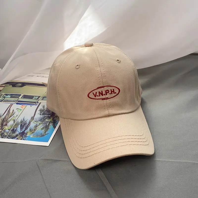 Yellow Korean Style Brand Letter Cap for Men Women