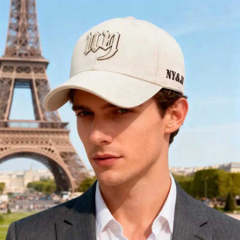 NYA34 Men's Embroidered Baseball Cap Tan - Image 11