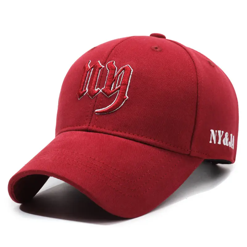 NYA34 Men's Embroidered Baseball Cap Tan - Image 3