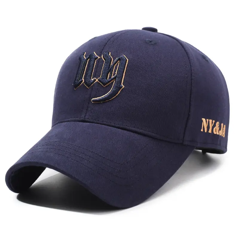 NYA34 Men's Embroidered Baseball Cap Tan - Image 4