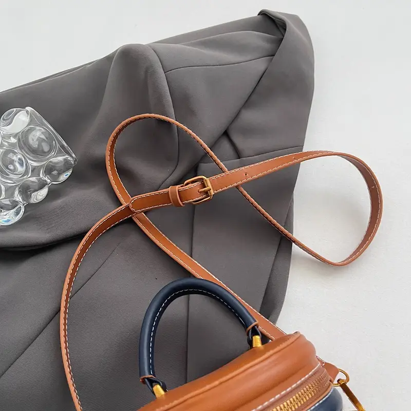 Orange Embroidered Crossbody Bucket Bag for Cooking — feature 11