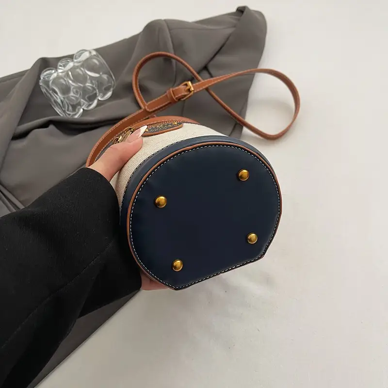 Orange Embroidered Crossbody Bucket Bag for Cooking — feature 9