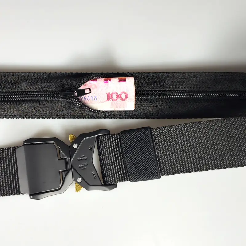 Men's Tactical Hidden Money Belt with Aluminum Buckle - Image 9