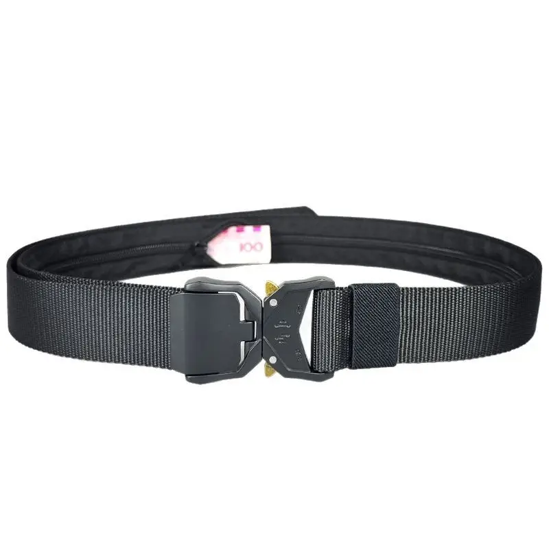 Men's Tactical Hidden Money Belt with Aluminum Buckle - Image 11
