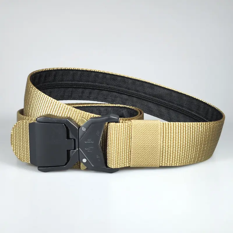 Men's Tactical Hidden Money Belt with Aluminum Buckle - Image 3