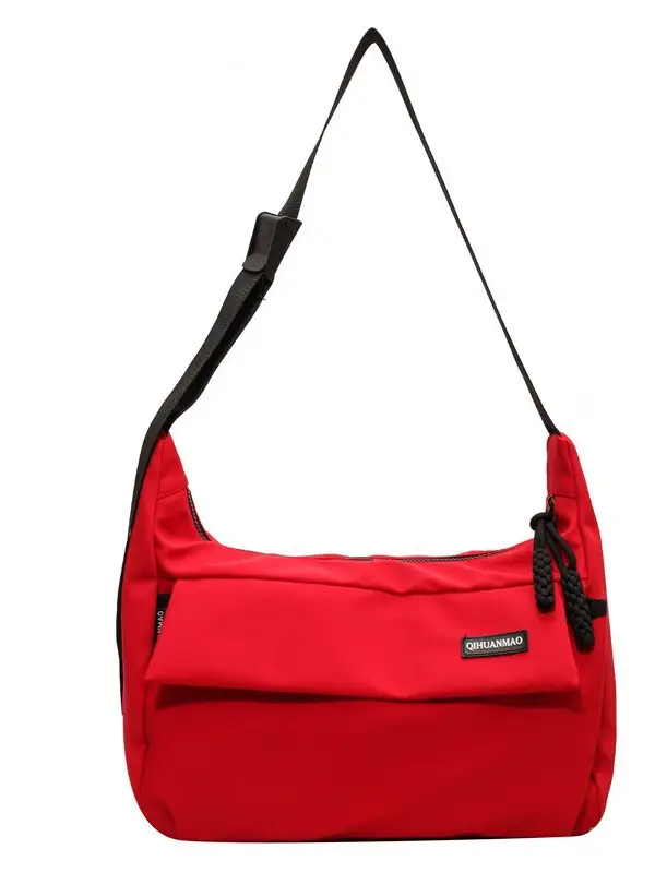 Red Crossbody Bag for Girls Student Large Capacity