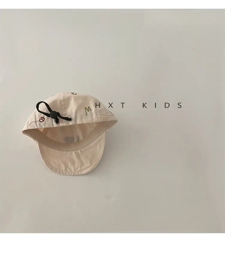 Baby Cap with Bear Embroidery Soft Bristle Sunshade Hat — feature 11