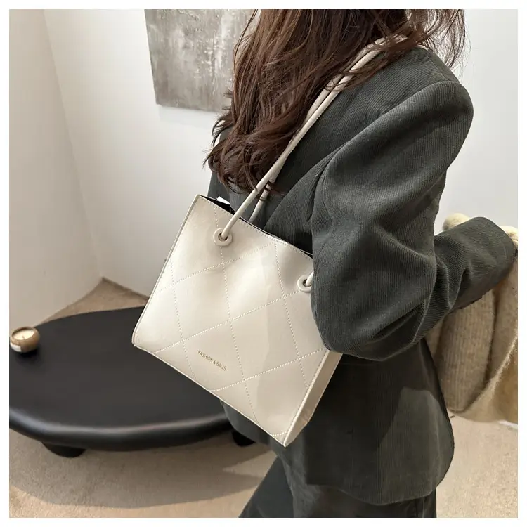 Retro Tote Bag Brown 2025 Spring New Large Capacity — feature 10