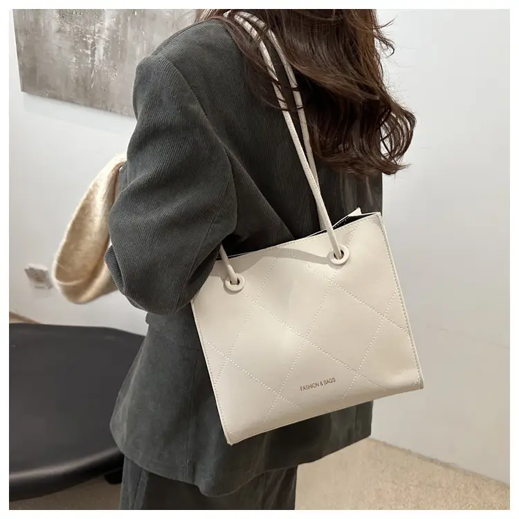 Retro Tote Bag Brown 2025 Spring New Large Capacity — feature 9