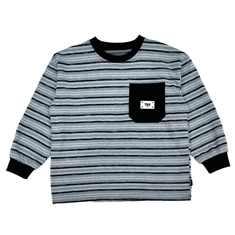 Japanese Boys Striped Long Sleeve T-Shirt 2025 - Image 6