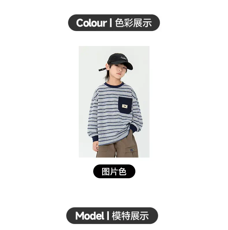 Japanese Boys Striped Long Sleeve T-Shirt 2025 — feature 5