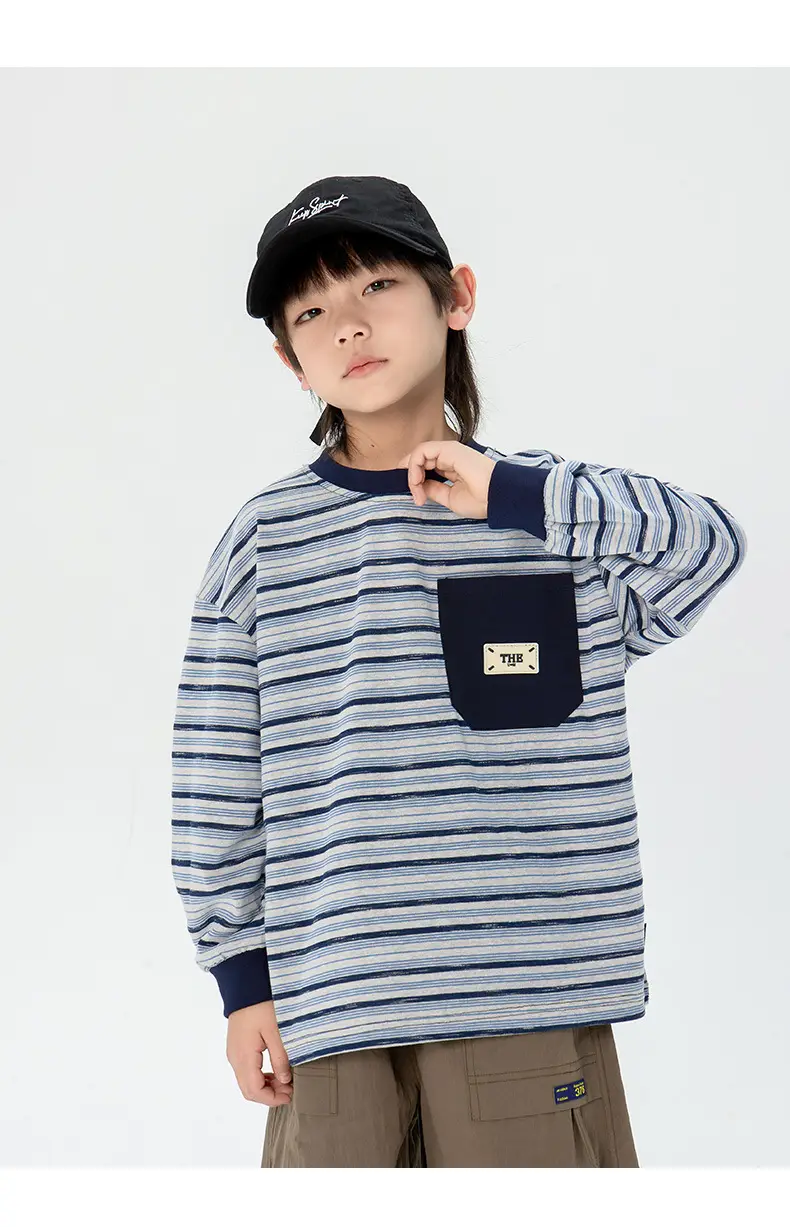 Japanese Boys Striped Long Sleeve T-Shirt 2025 — feature 6