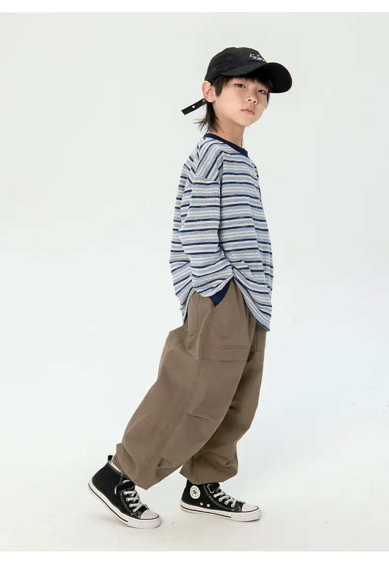 Japanese Boys Striped Long Sleeve T-Shirt 2025 — feature 7