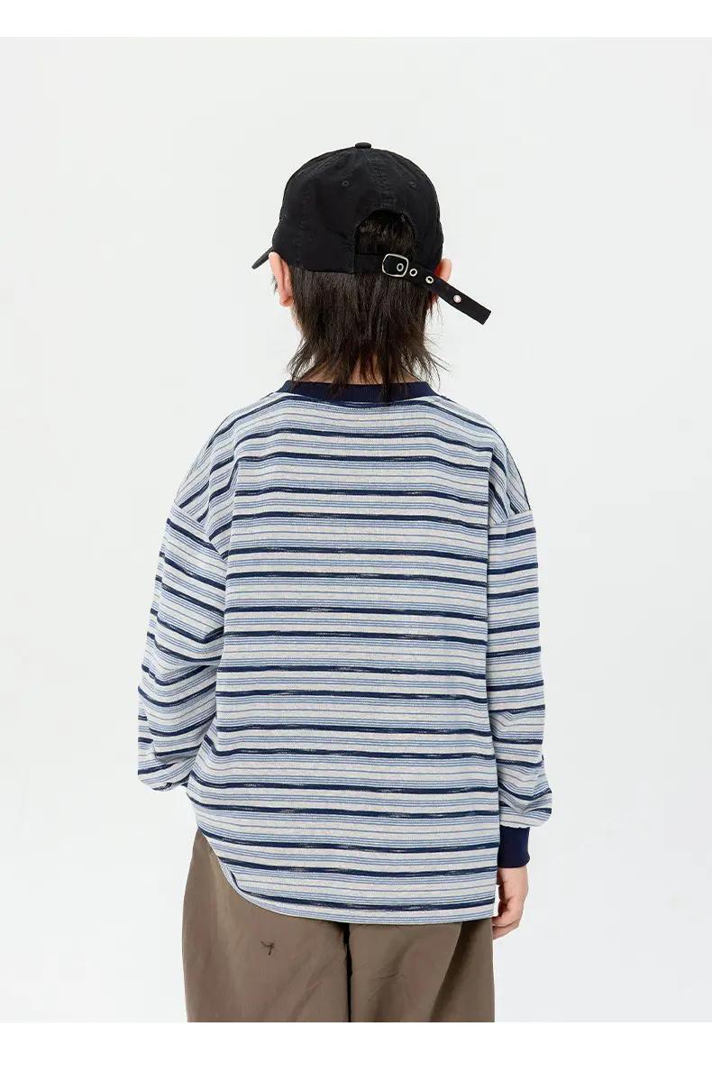 Japanese Boys Striped Long Sleeve T-Shirt 2025 — feature 8