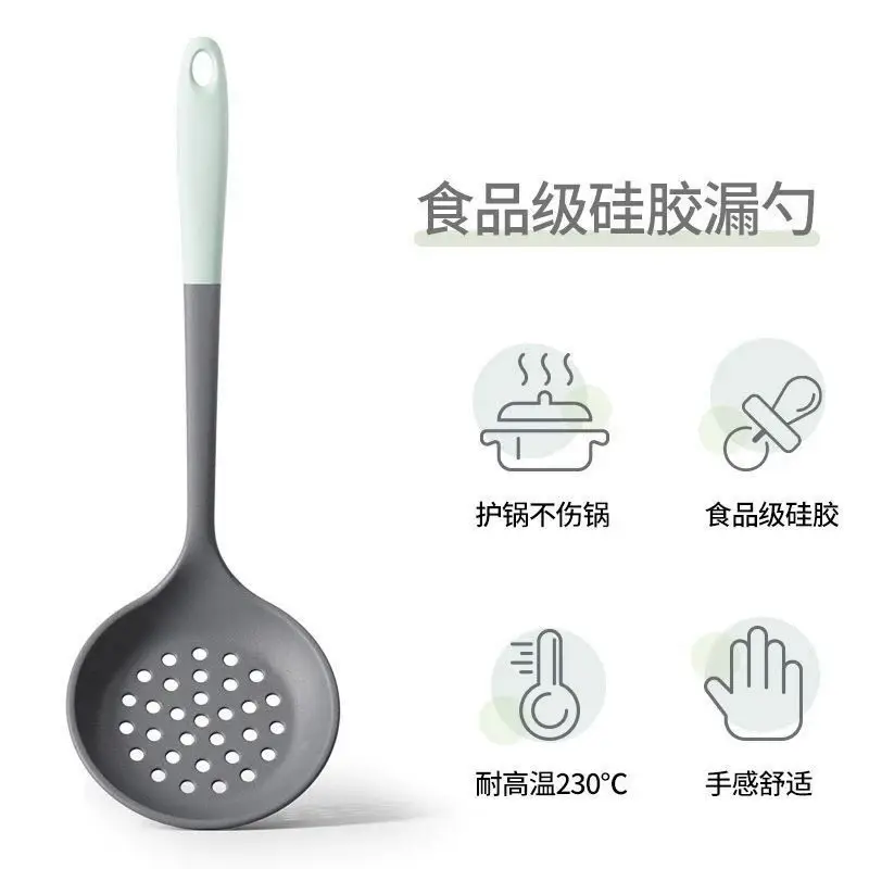 spatula silicone shovel cooking kitchen supplies suit food grade non-stick pan high temperature resistant silicone cooking shovel spoon