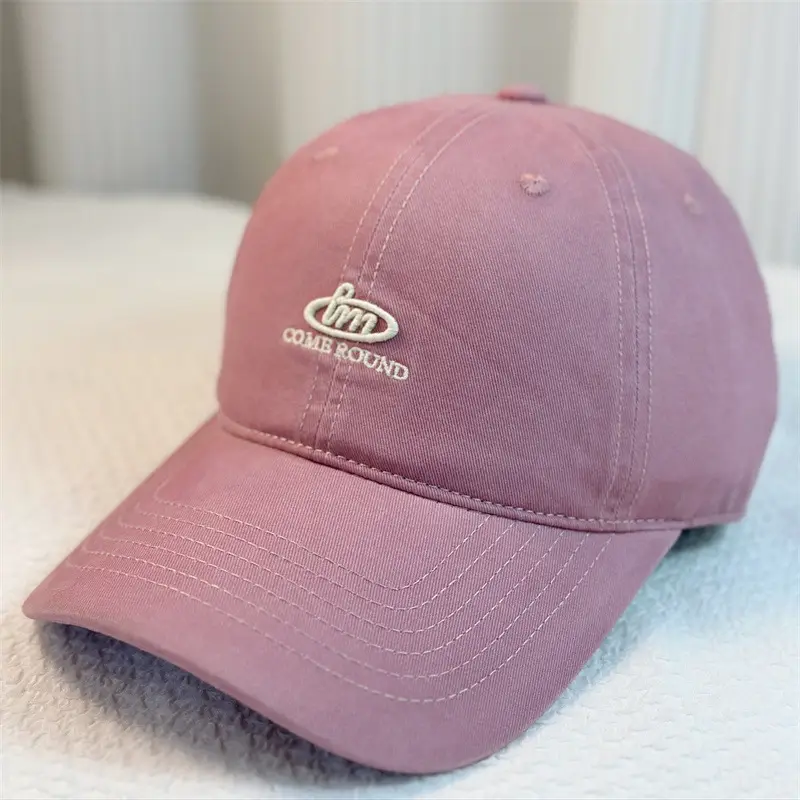 Men Brown Cotton Baseball Cap with Logo - Image 4