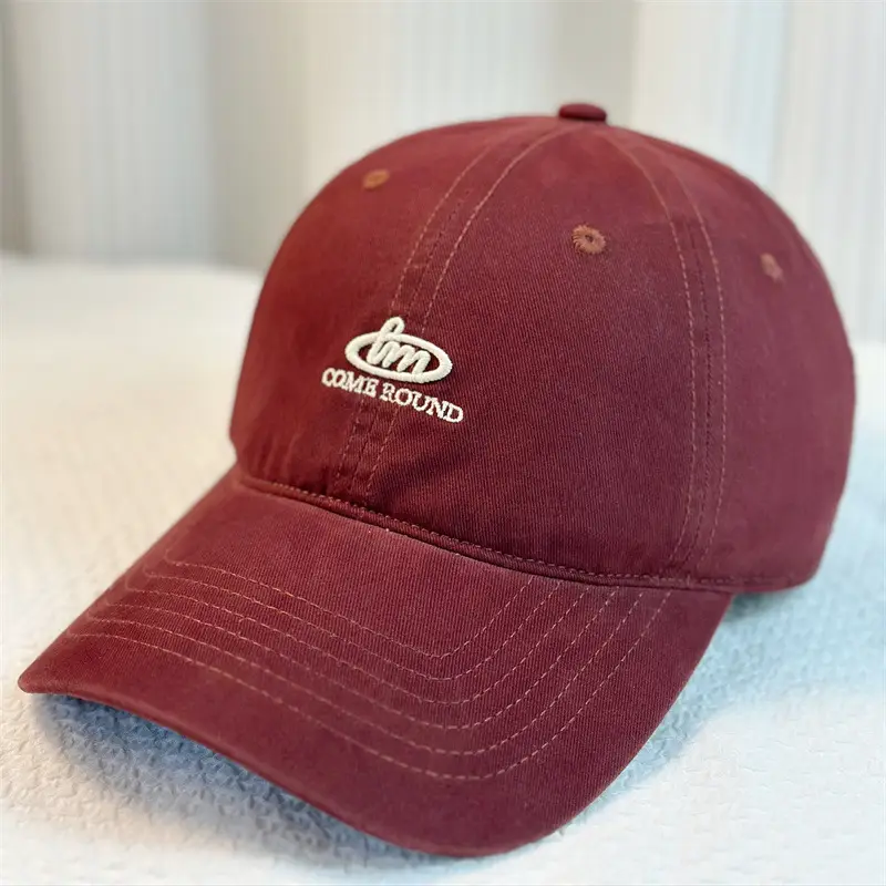 Men Brown Cotton Baseball Cap with Logo - Image 5