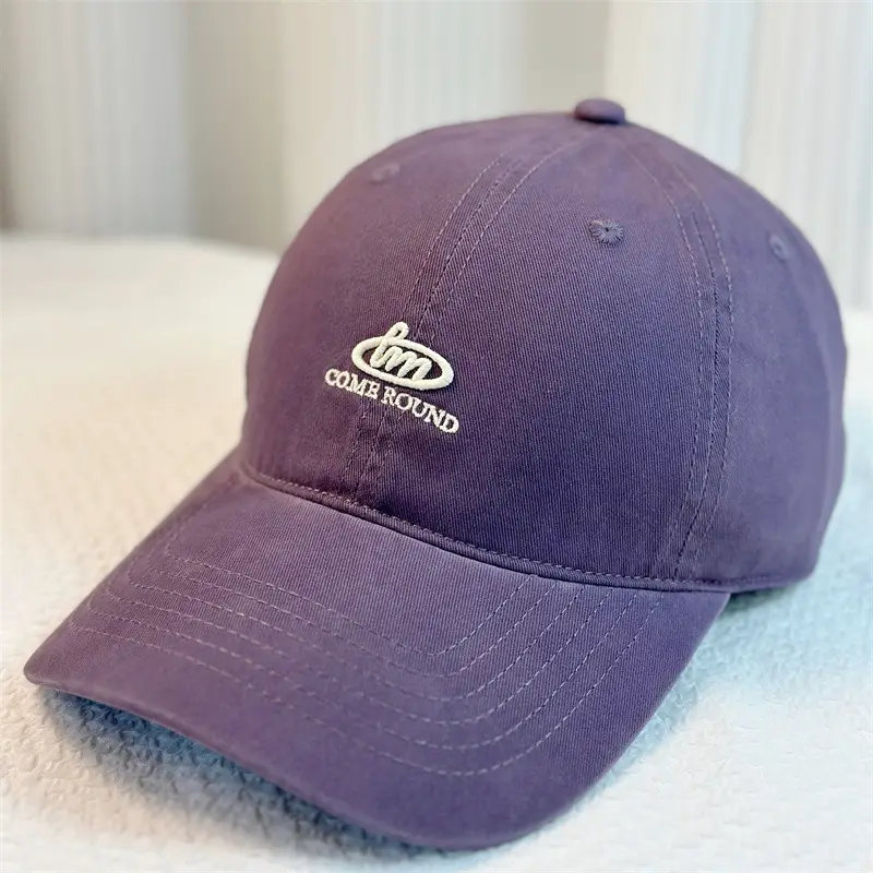 Men Brown Cotton Baseball Cap with Logo - Image 9