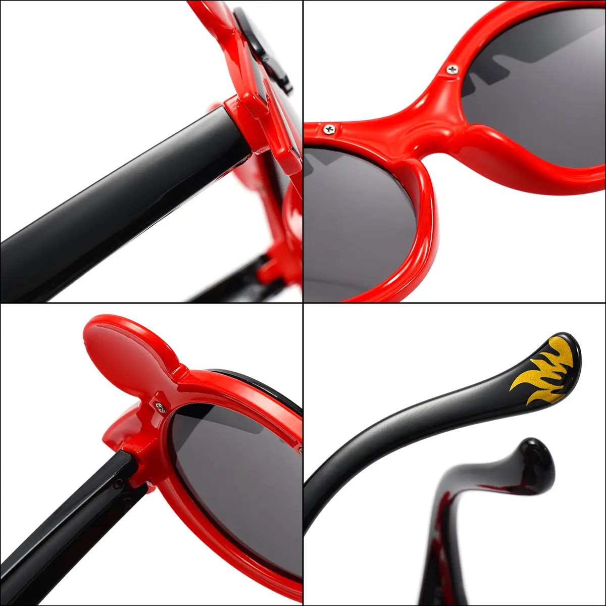 New Style Boys' Cartoon Sunglasses Red Polarized - Image 6