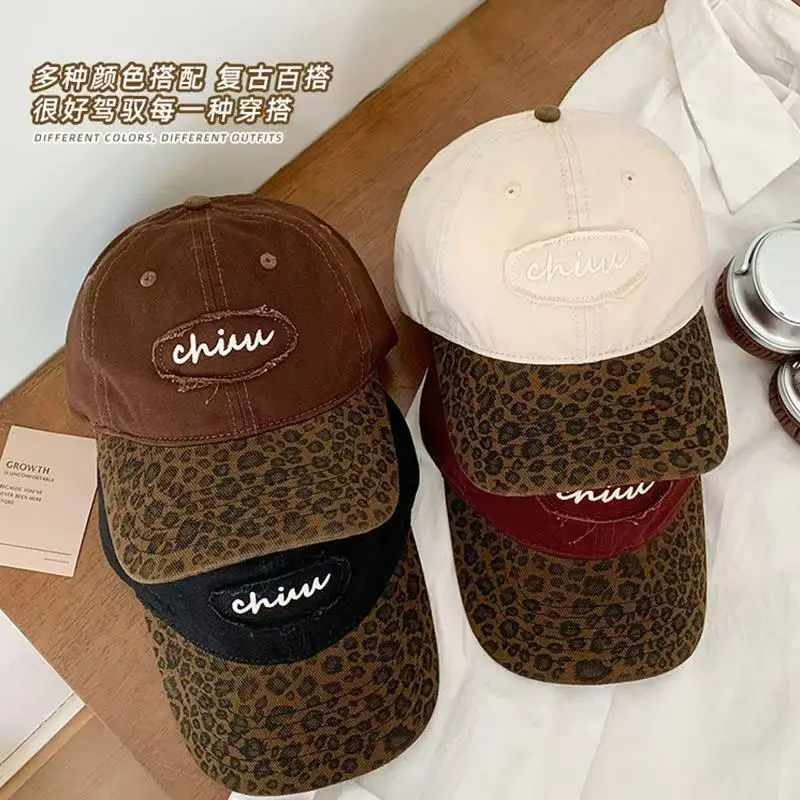 Chiru Leather Leopard Cap for Men Women Brown — feature 8