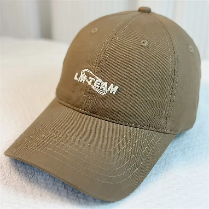 Men's Red Embroidered Baseball Cap Pure Cotton Sunshade - Image 7