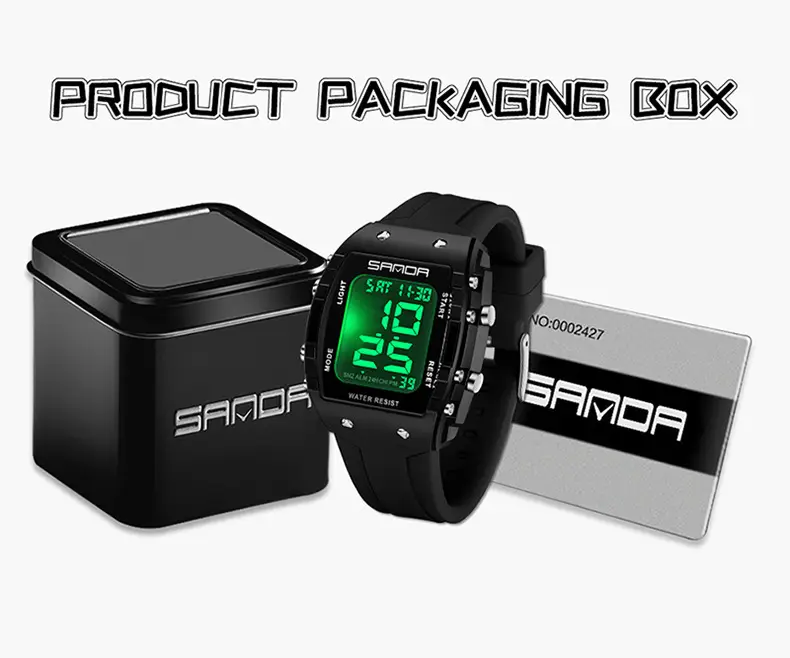 Sanda Waterproof 10.5" Digital Analog Watch — feature 41